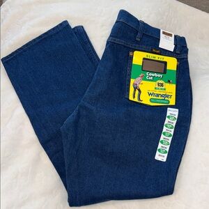 Wrangler Men's Slim Fit Jeans - Deep Blue